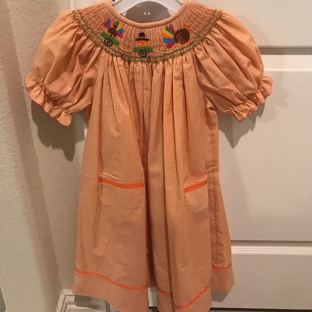 Thanksgiving Smocked Dress